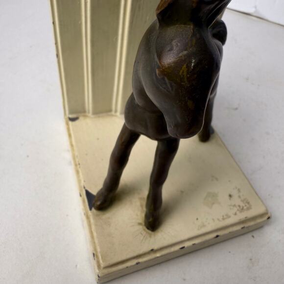 Vintage metal horse colt book ends - Picture 7 of 10